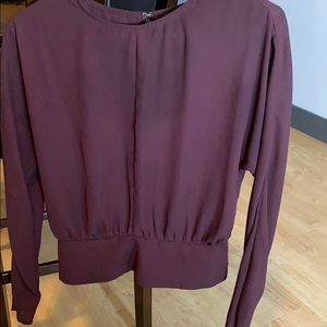 Burgundy top